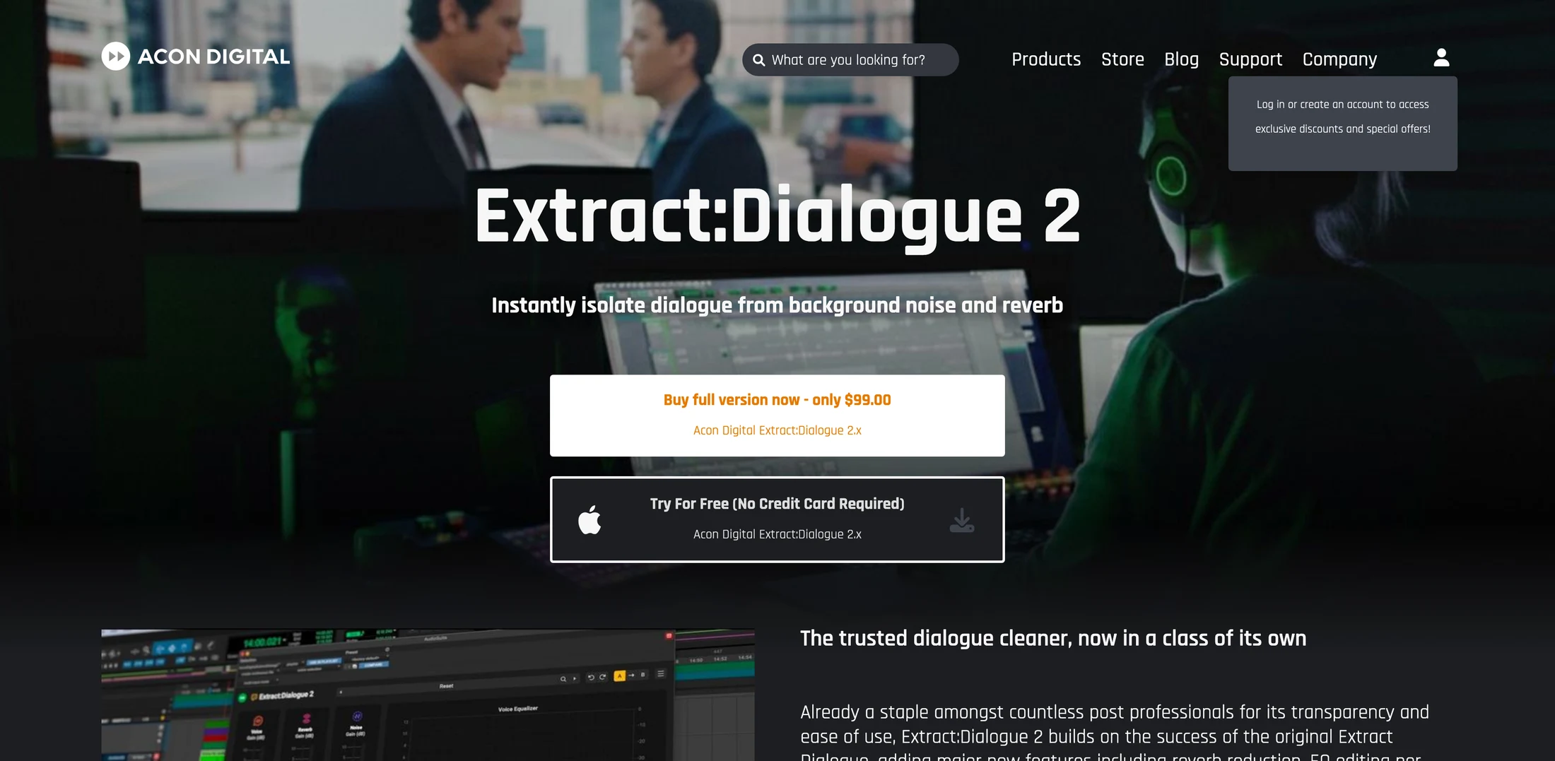 Acon Digital Extract:Dialogue Review (2026): AI Audio Cleanup