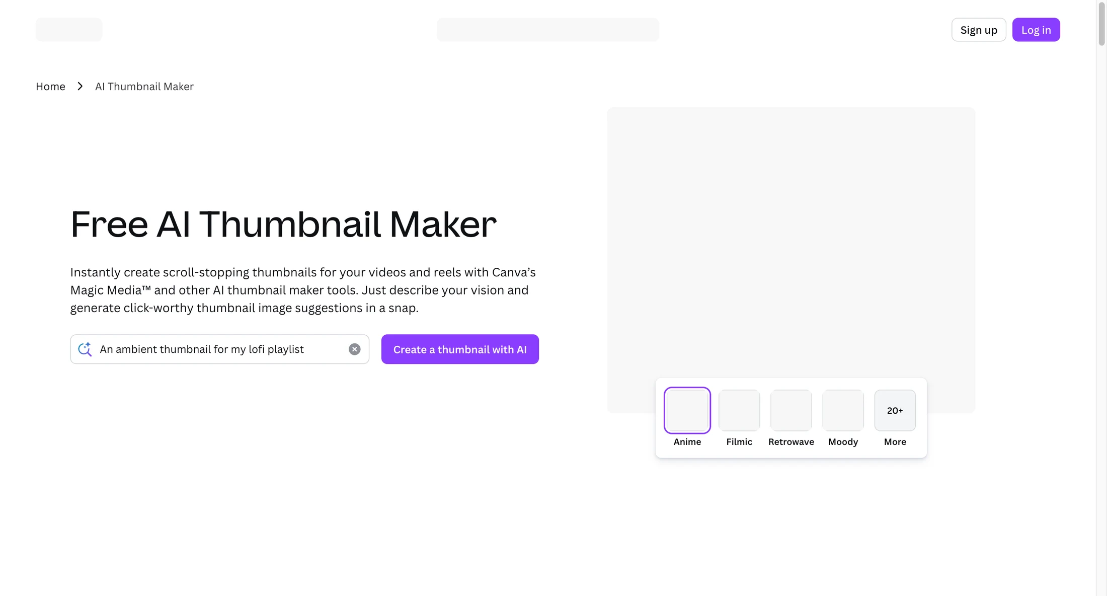 Canva Thumbnail Maker Review: AI YouTube Covers
