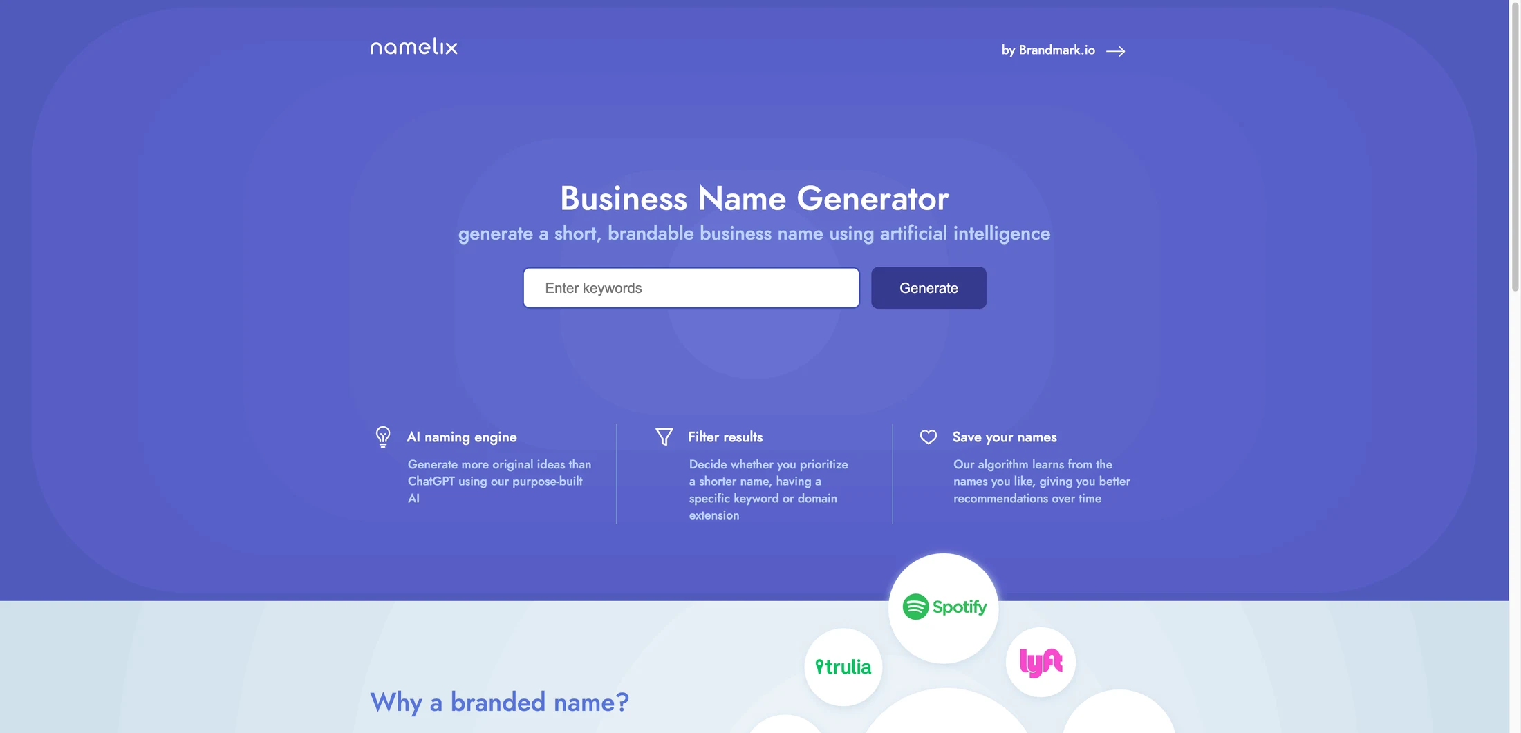 Namelix Review (2026): Free AI Business Name Generator